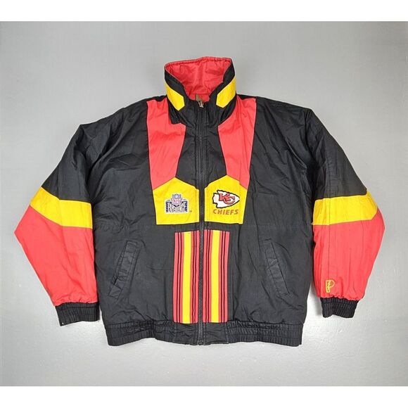Pro Player Kansas City Chiefs Puffer Jacket Mens XL. Vintage Reversible NFL Exp. - Picture 1 of 11